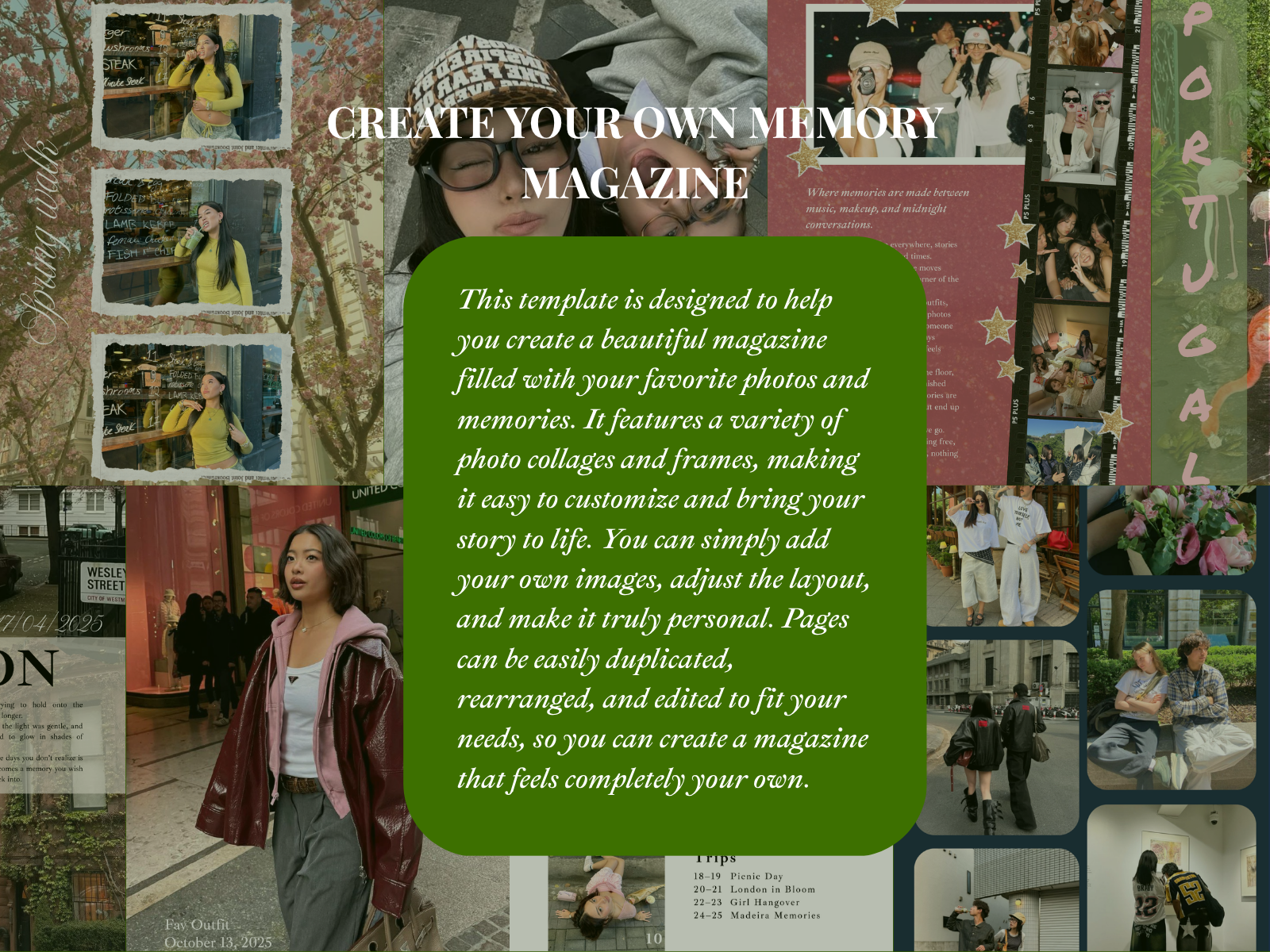 Memory Collection Magazine Template